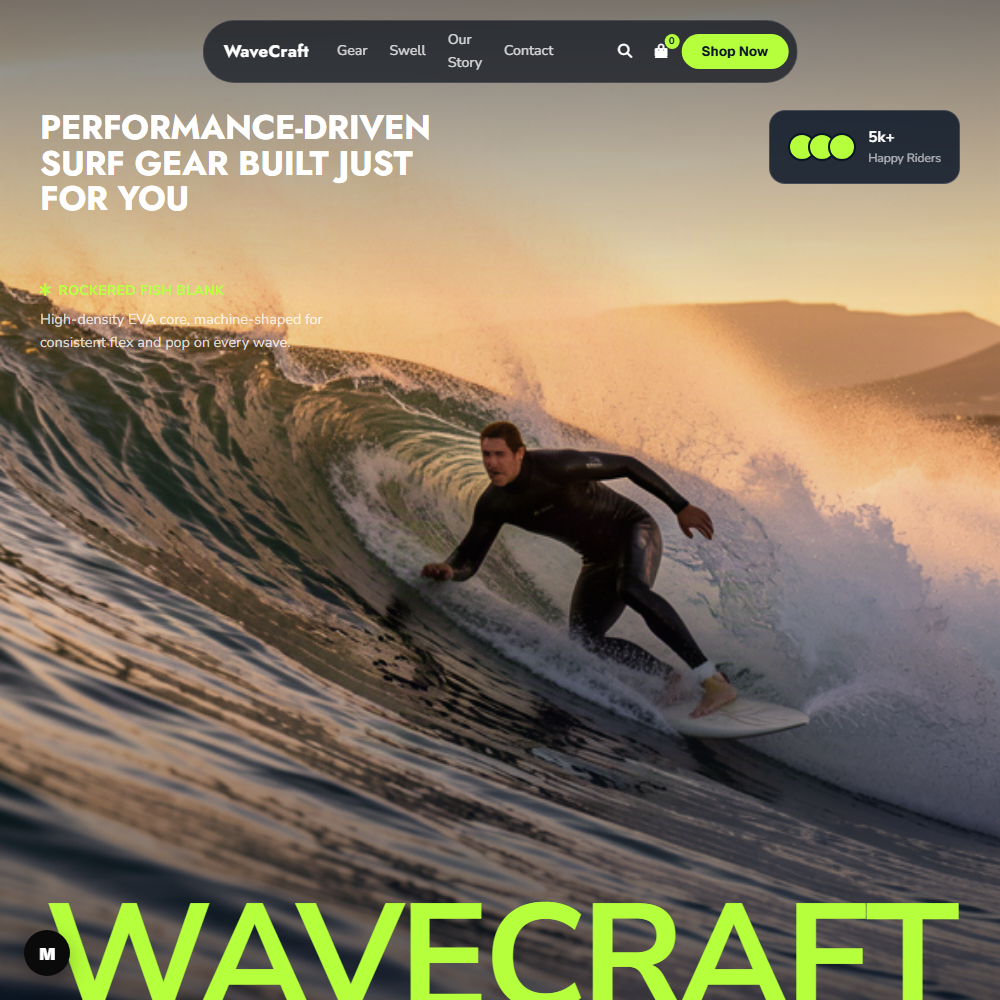 WaveCraft Surf Shop